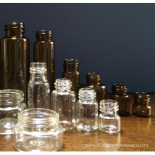Frascos de vidro Tubular Amber para embalagem cosmética